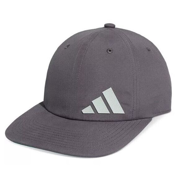 adidas Other - adidas Men's OSFA Trace Grey Linen Green AeroReady 3-Bar Offset Snapback Hat
